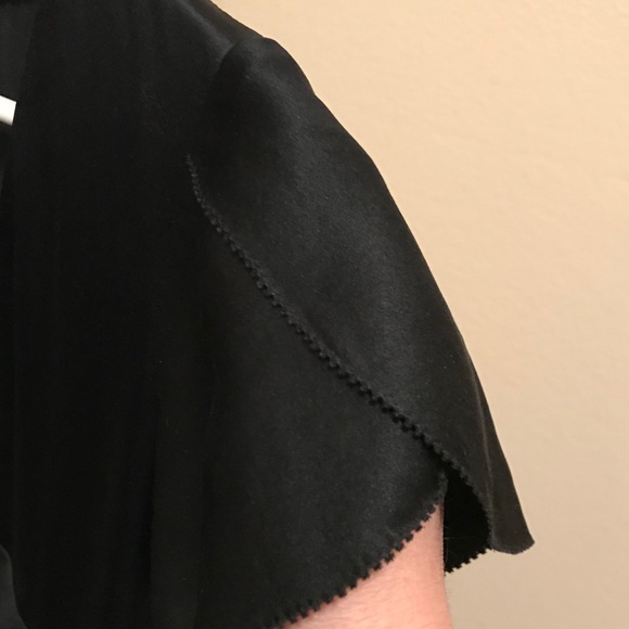 City DKNY Silk Black Top - Size 6 - Picture 5 of 9